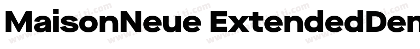 MaisonNeue ExtendedDemiBold字体转换